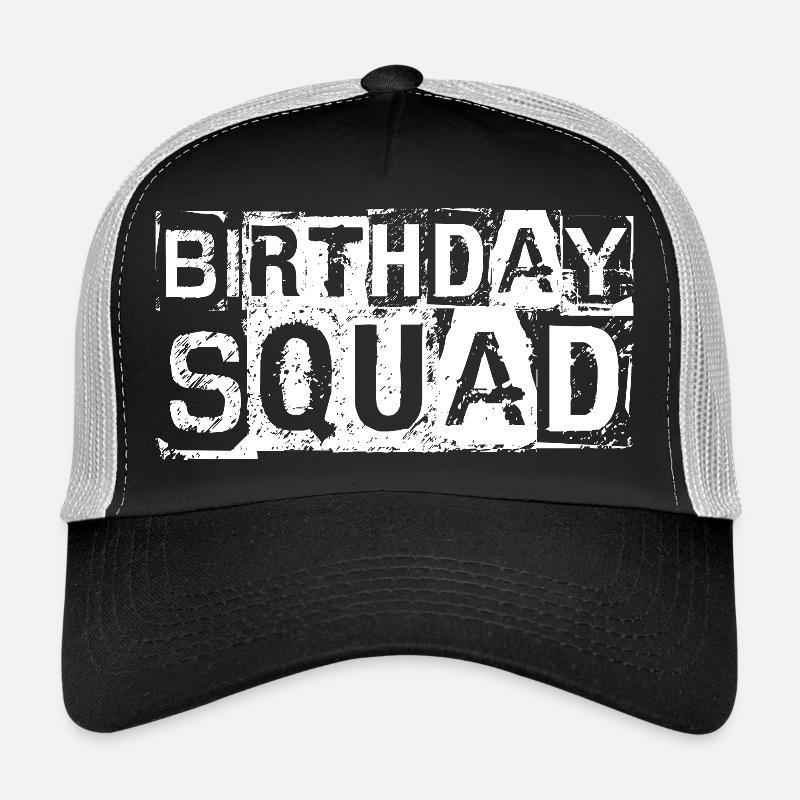 Birthday Squad - Trucker Cap - Schwarz/Steingrau