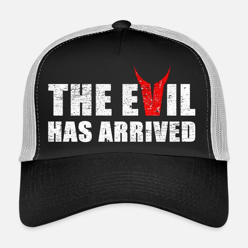 Le mal est venu avec les cornes du diable Casquette trucker 