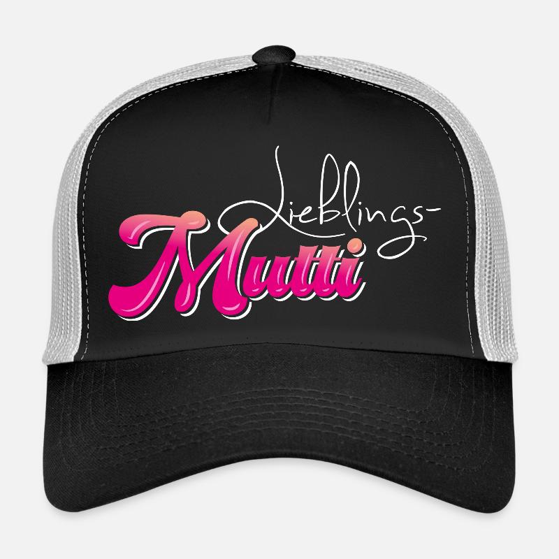 Lieblingsmutti - Muttertag - Trucker Cap - Schwarz/Steingrau