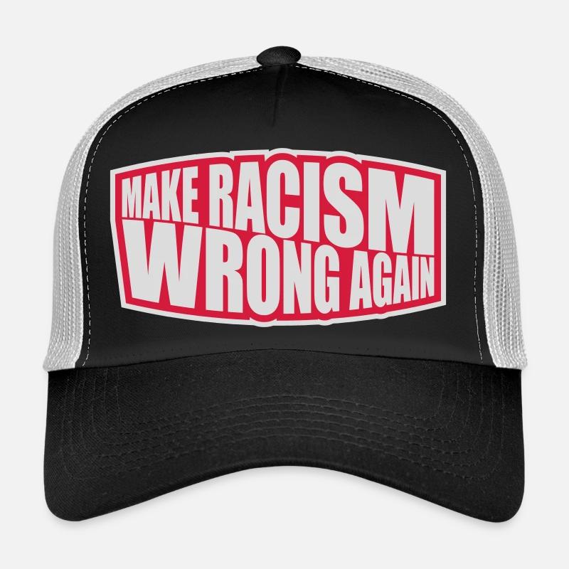 make racism wrong again Trucker Cap