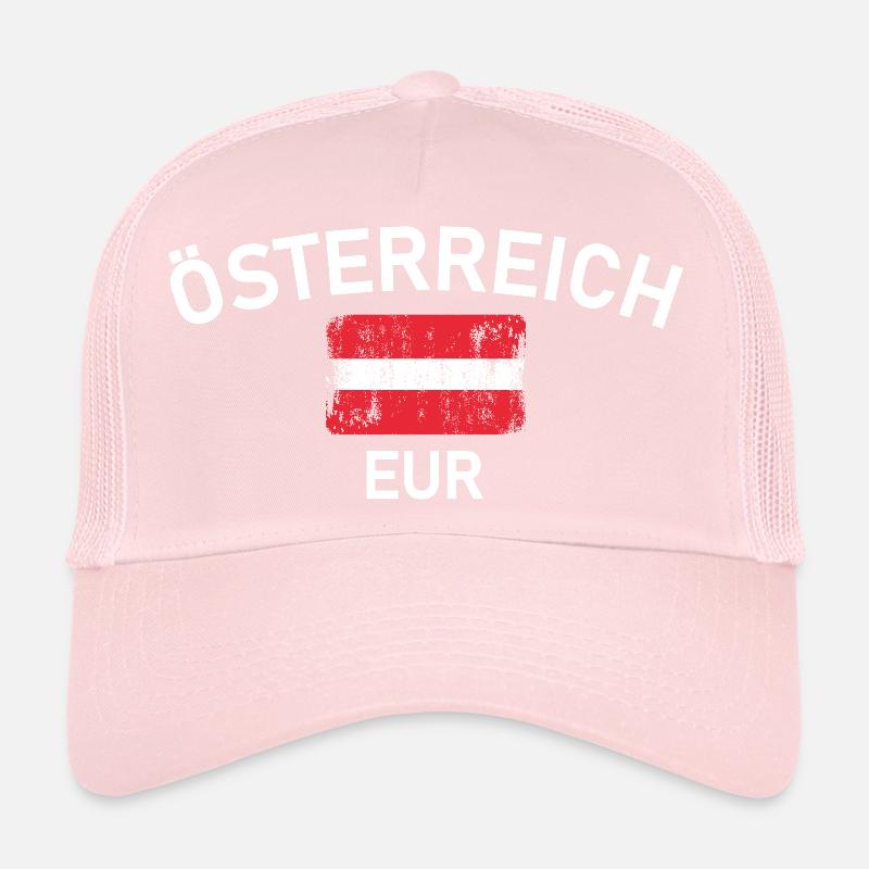 Logo vieilli du drapeau de l’arc d’Autriche Casquette trucker 