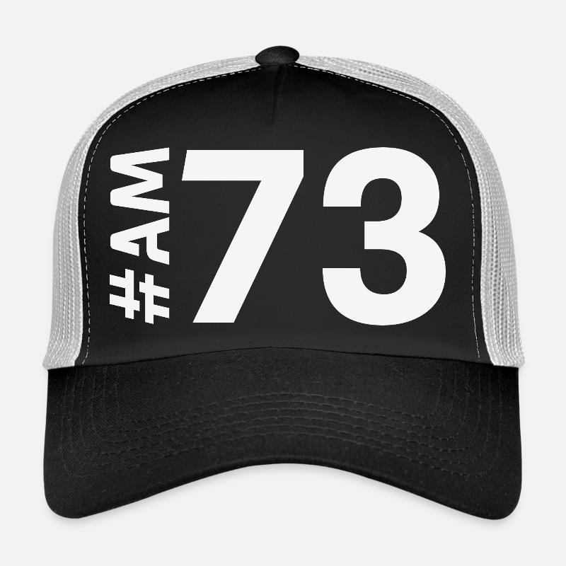 AM73 - Casquette trucker  - noir/gris pierre