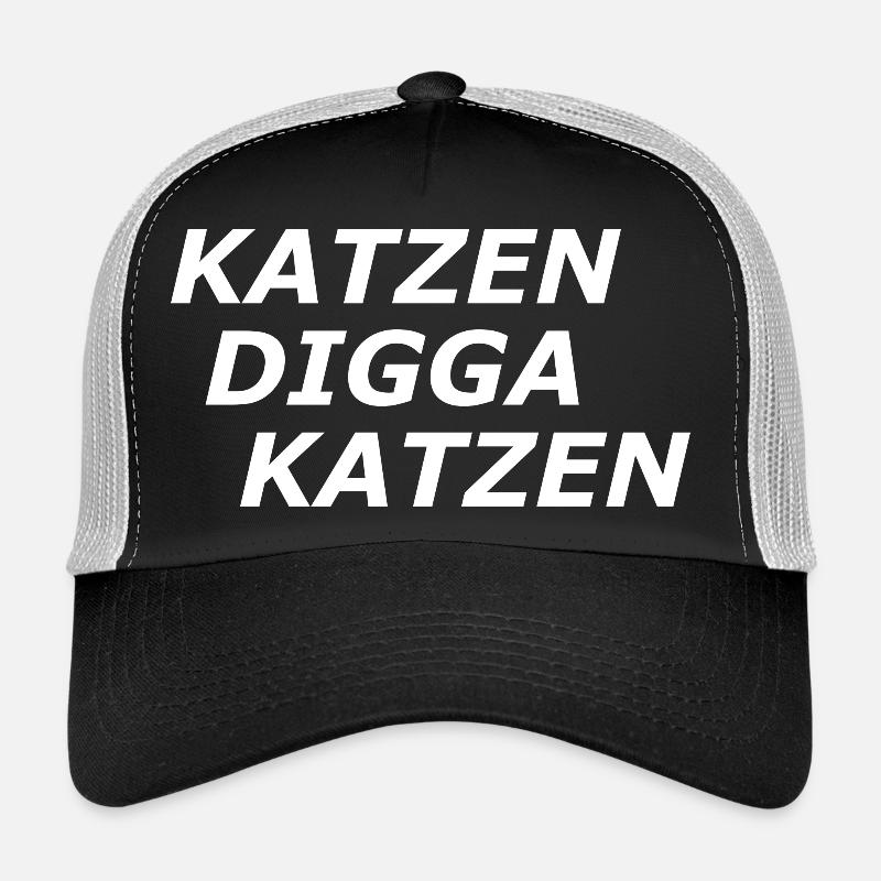 Katzen Digga Katzen Lustiger Spruch Trucker Cap