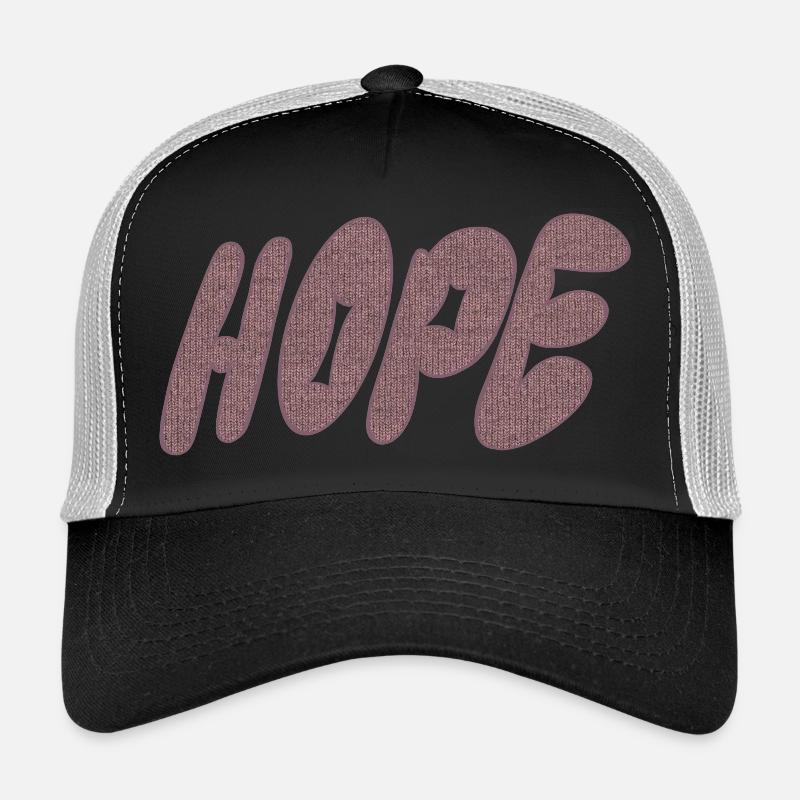 Hope – Knitting - Trucker Cap - black/stone grey