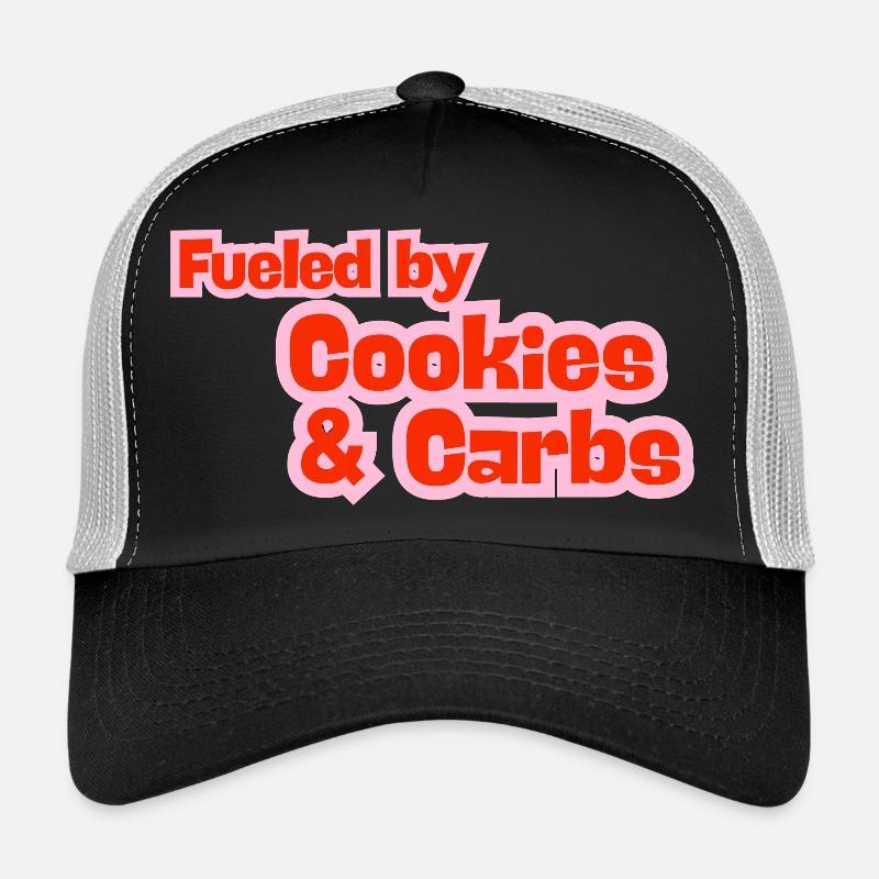 Alimenté par les cookies et les glucides Casquette trucker 