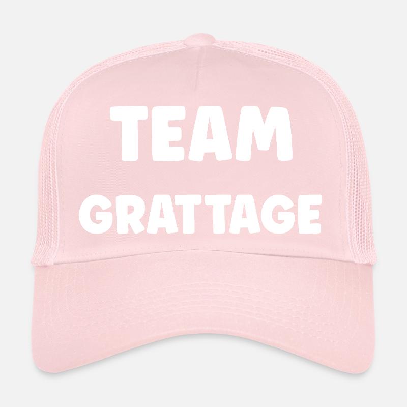 Team Scratching: Black on White Trucker Cap