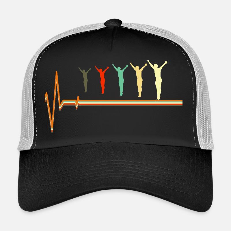 Diving Heartbeat Scuba Diver Pulse EKG Trucker Cap