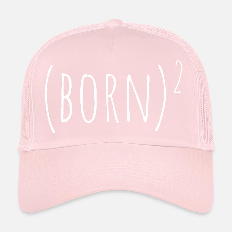 Born² Handwritten Typography Trucker Cap