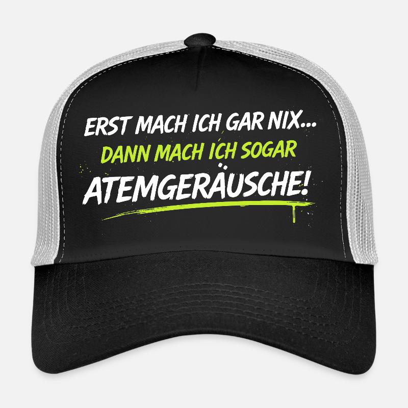 Atemgeräusche Neon-Spruch Trucker Cap