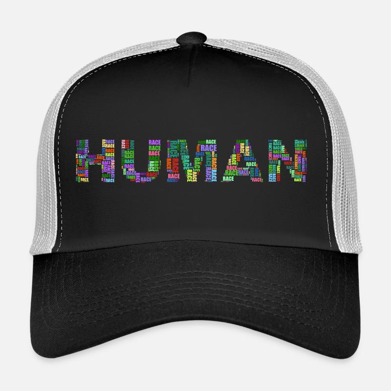 Mensch Human Race - Trucker Cap - Schwarz/Steingrau