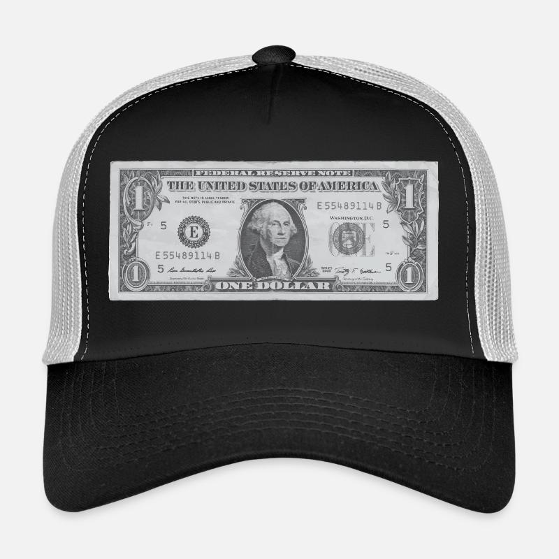 1 Dollar - Trucker Cap - Schwarz/Steingrau