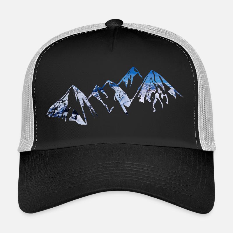 Schneelandschaft - Trucker Cap - Schwarz/Steingrau