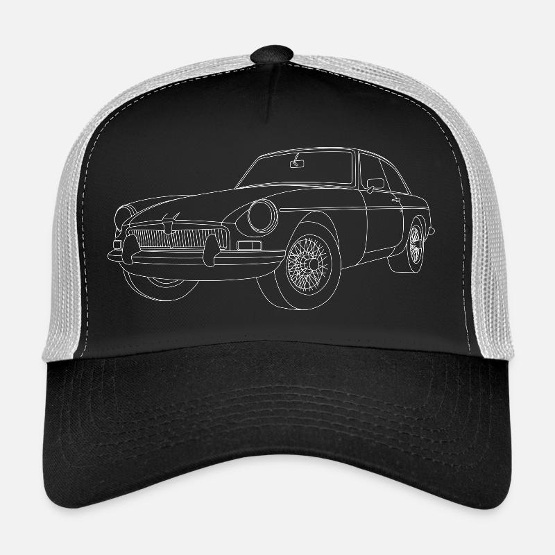 MGB WHITE - Trucker Cap - black/stone grey