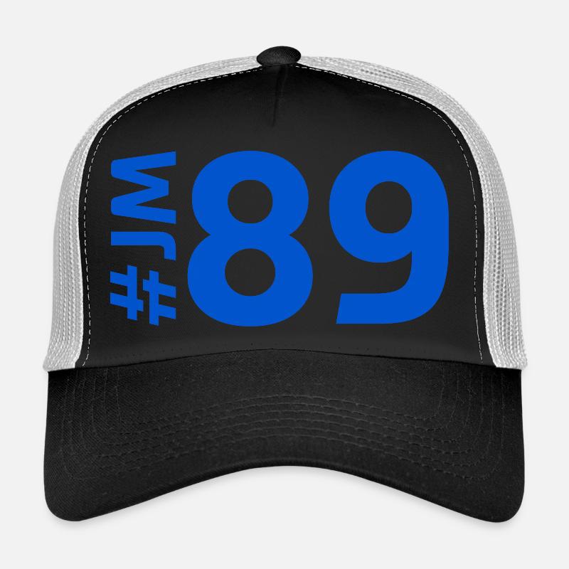 JM89 - Casquette trucker  - noir/gris pierre