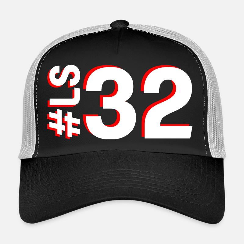 LS32 - Casquette trucker - noir/gris pierre