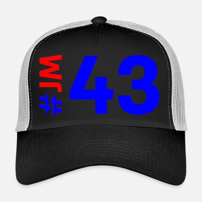 JM43 - Casquette trucker  - noir/gris pierre
