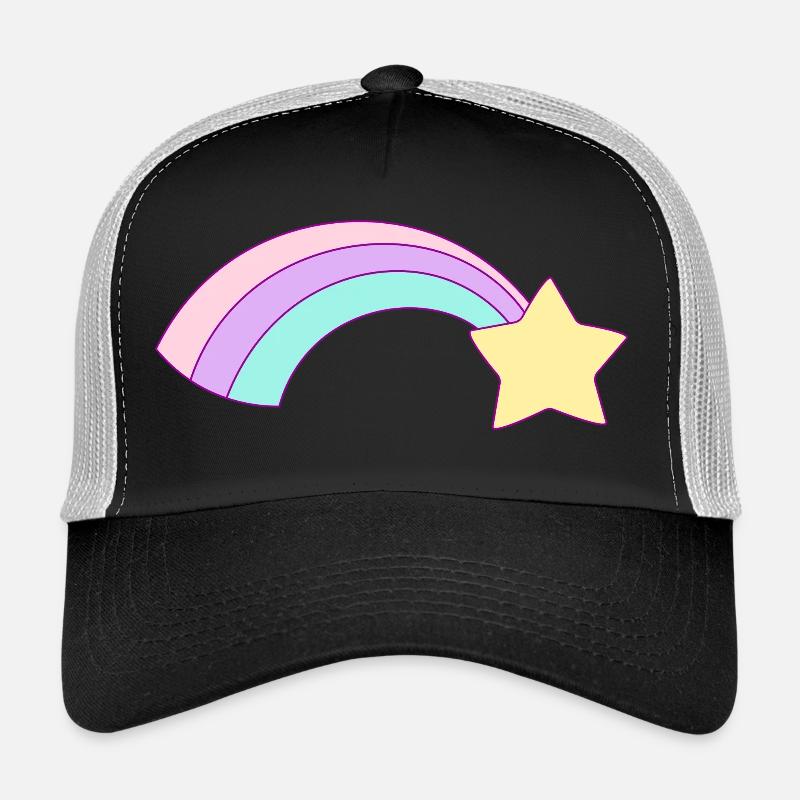 rainbow - Trucker Cap - black/stone grey