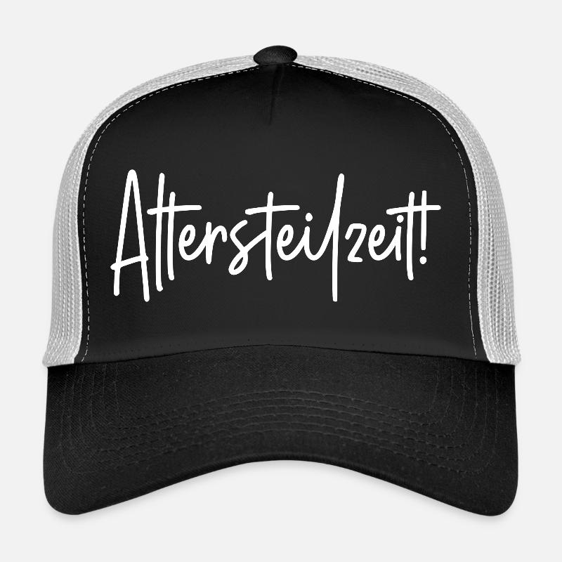 Arbeitszeit reduzieren Alter Arbeit Altersteilzeit - Trucker Cap - Schwarz/Steingrau