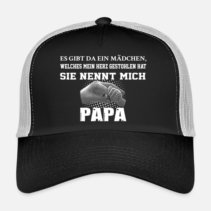 Papa Tochter - Trucker Cap - Schwarz/Steingrau