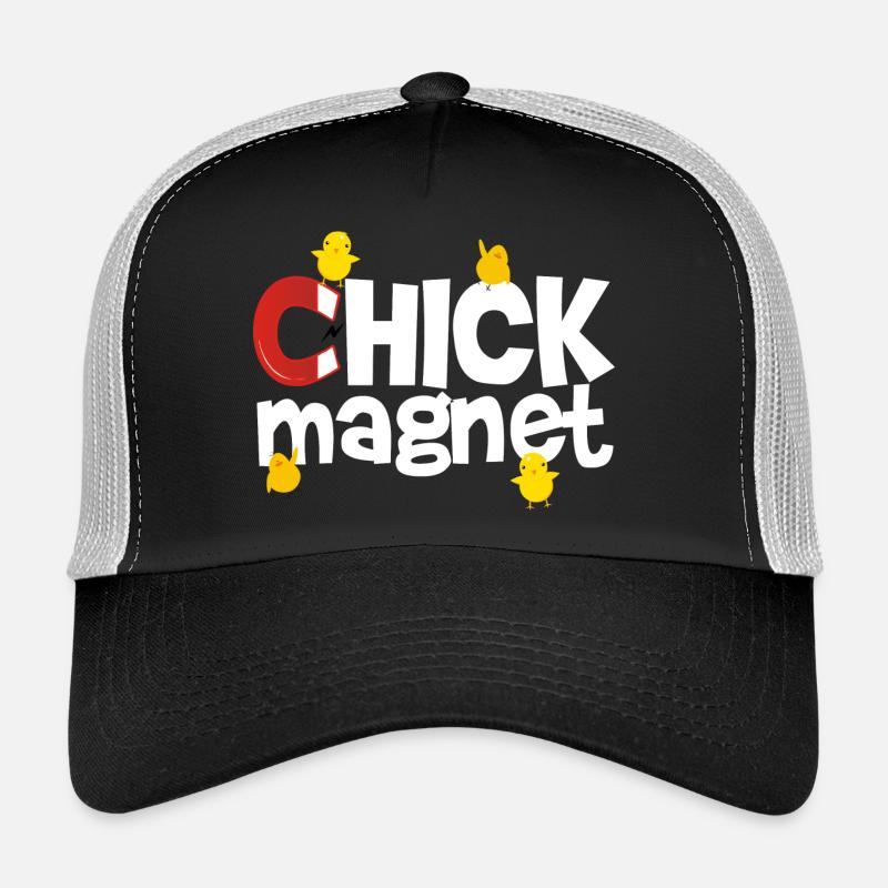 chick magnet - Trucker Cap - Schwarz/Steingrau