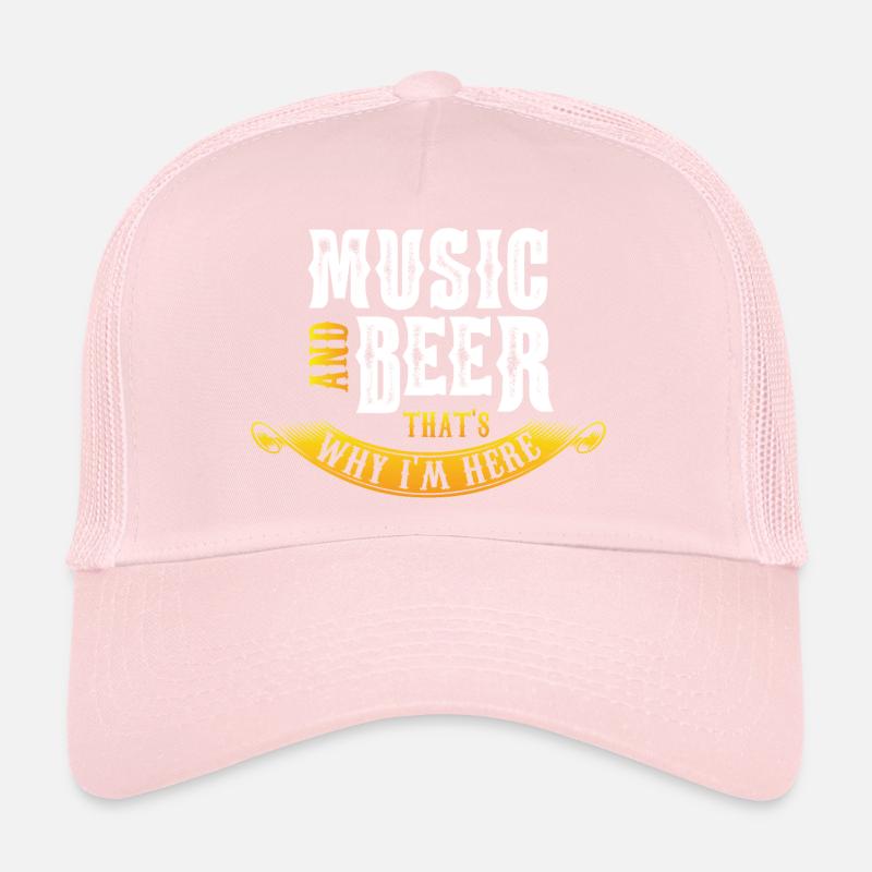 Musik und Bier deshalb bin ich hier! Trucker Cap