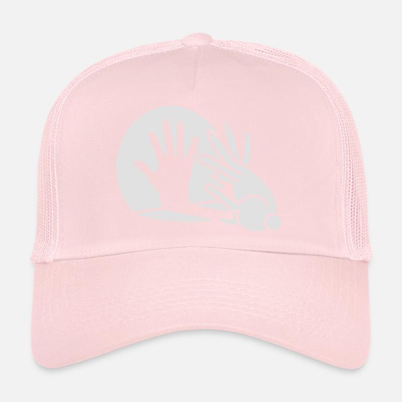 Chinese shadow, hand, rabbit, phosphorescent Trucker Cap