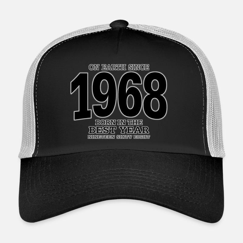 On Earth since 1968 (black) Trucker Cap