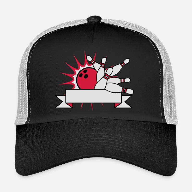 bannière texte champ écrire nom blanc zone bowling Casquette trucker 
