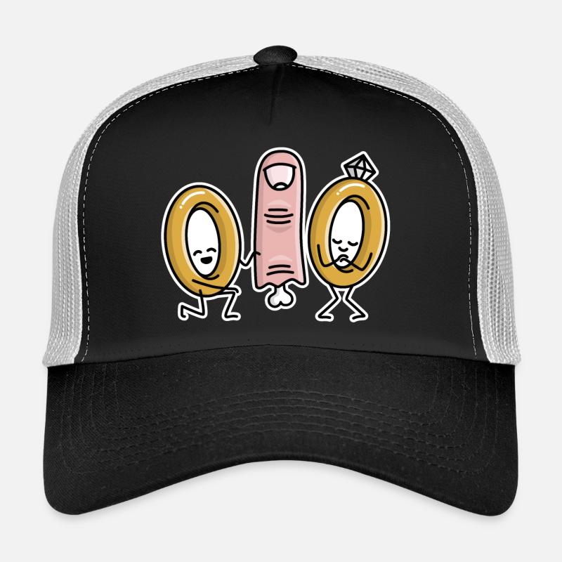 Demande en mariage bagues de mariage fiançailles Casquette trucker 