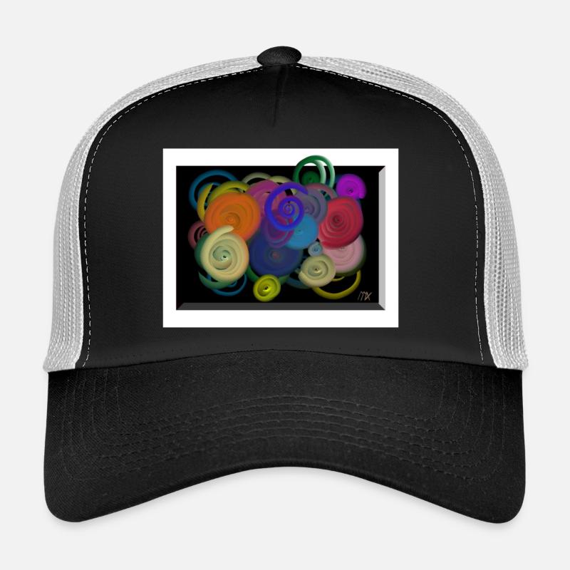 Colorful balls - Trucker Cap - black/stone grey