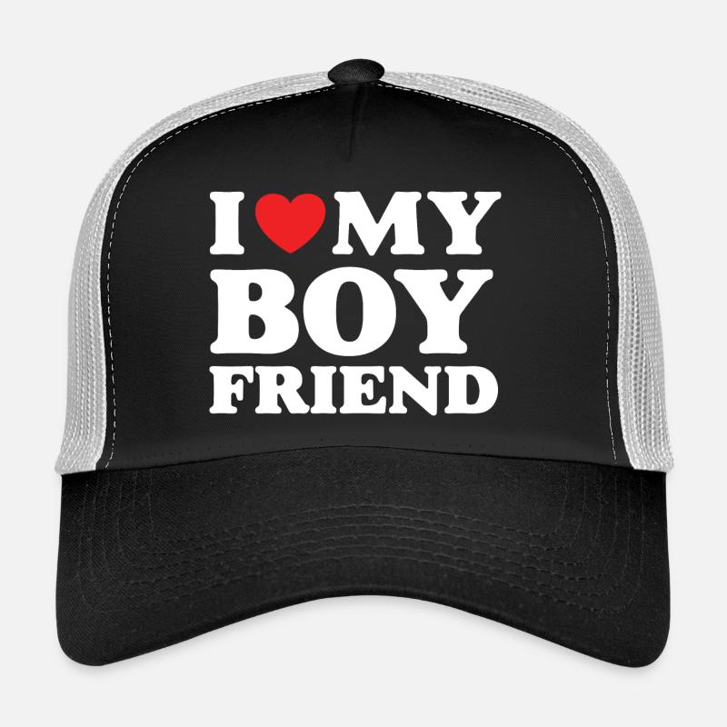 J’aime mon petit ami Casquette trucker 