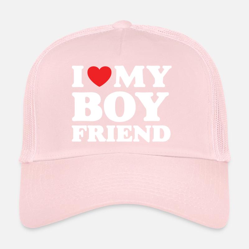 J’aime mon petit ami Casquette trucker 