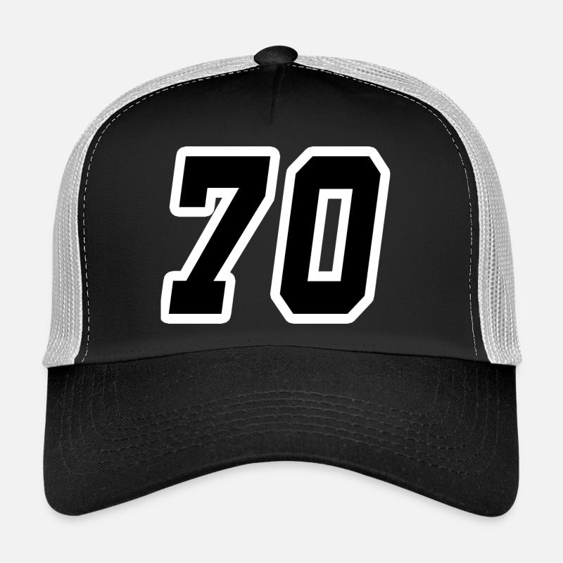 Zahl 70 Nummer Siebzig 70 Trucker Cap