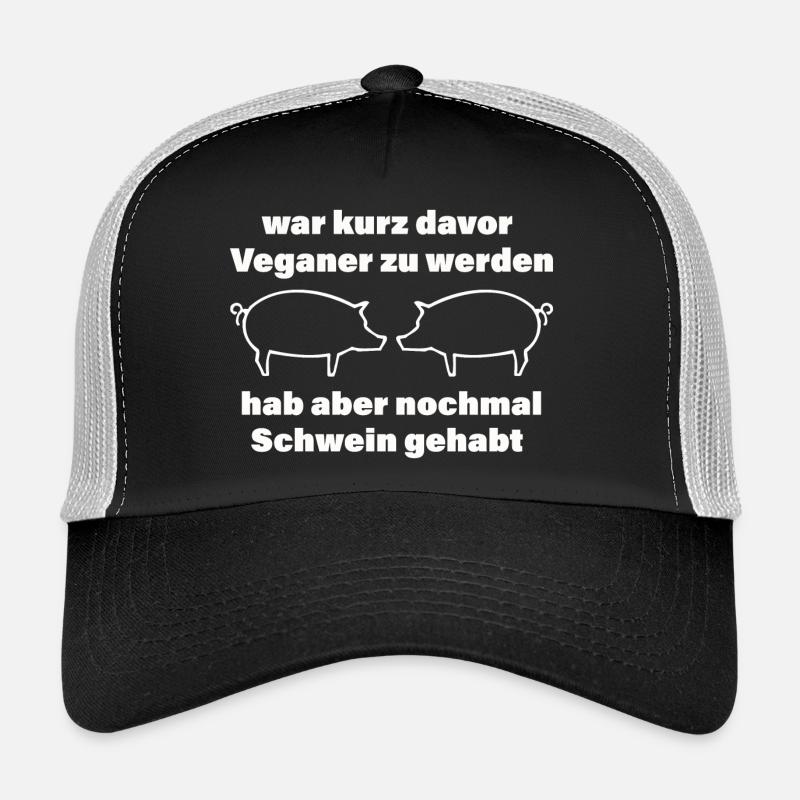 COCHON - Casquette trucker  - noir/gris pierre