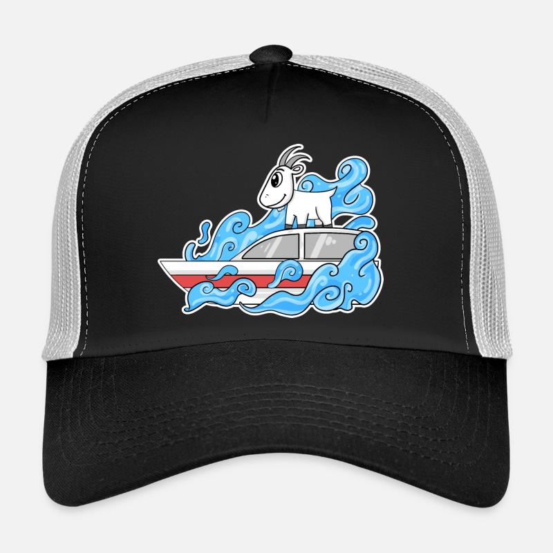 Bateau de chèvre Drôle de vagues Casquette trucker 