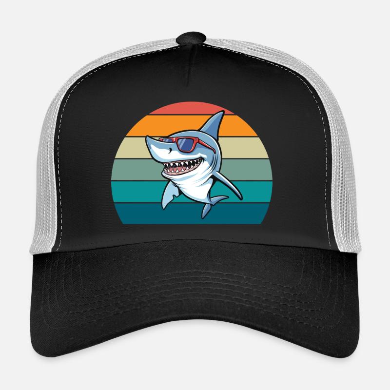 Requin rétro Casquette trucker 