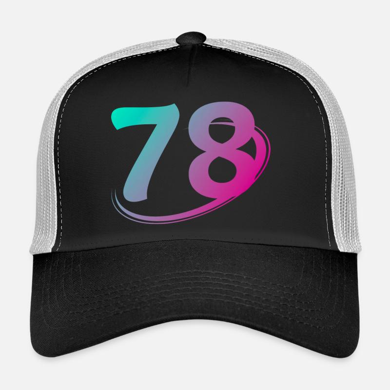 Nummer 78 mehrfarbig Trucker Cap