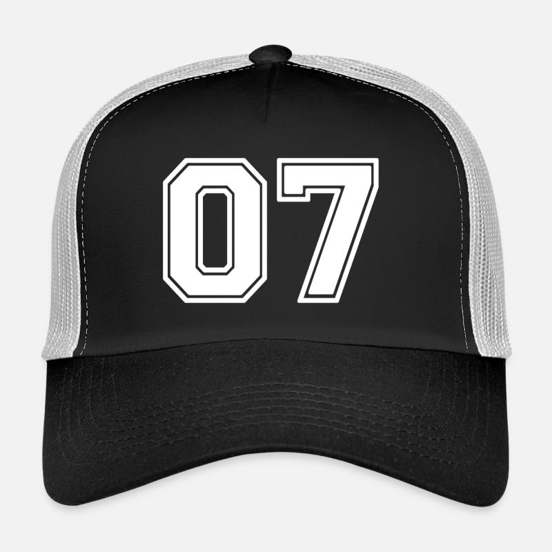 07 - Casquette trucker - noir/gris pierre