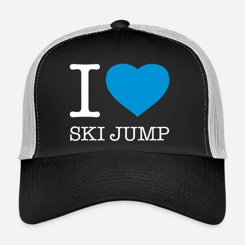 J’AIME LE SAUT À SKI Saut à ski Casquette trucker 