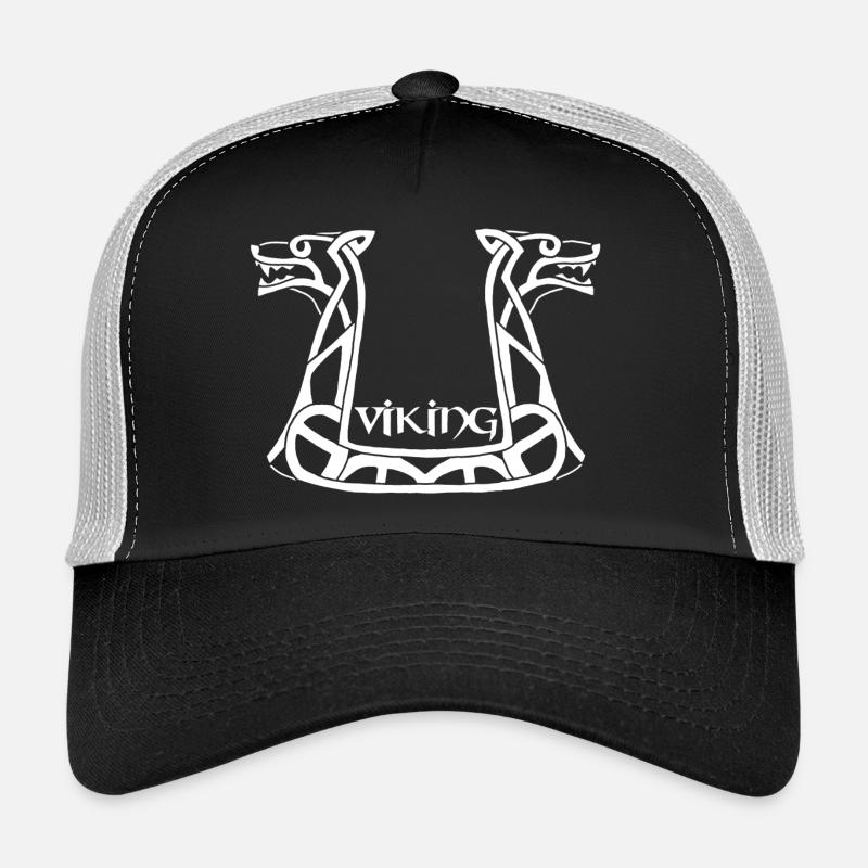 Dragon blanc viking Casquette trucker 