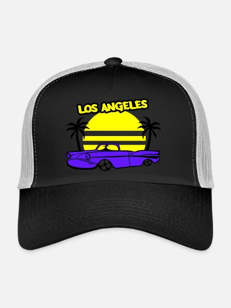 Los Angeles Lowrider - Trucker Cap - black/stone grey - Front