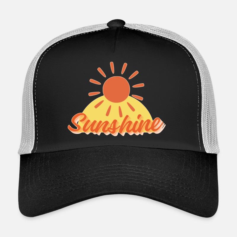 Die Sonne scheint - Trucker Cap - Schwarz/Steingrau