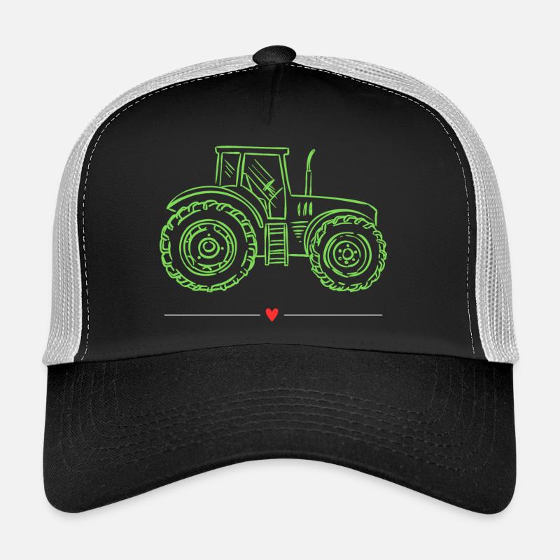 Traktor / Traktor / Traktor - Trucker Cap - Schwarz/Steingrau