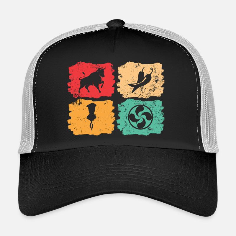 Vintage Basque Country – Solar Pulse - Trucker Cap - black/stone grey