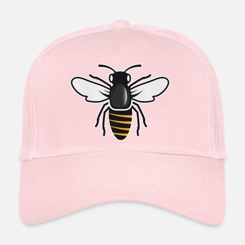 Stilisierte Biene - Insektenmotiv im Patch-Stil Trucker Cap