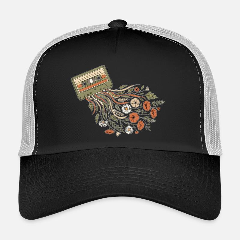 FlowerSette - Trucker Cap - Schwarz/Steingrau