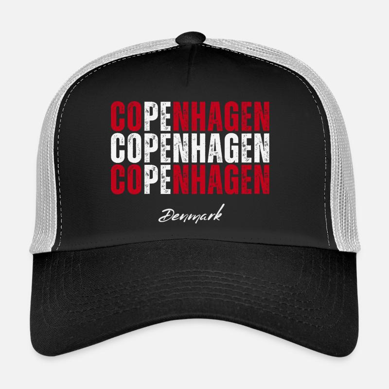 Copenhague Danemark, souvenir de Copenhague Casquette trucker 