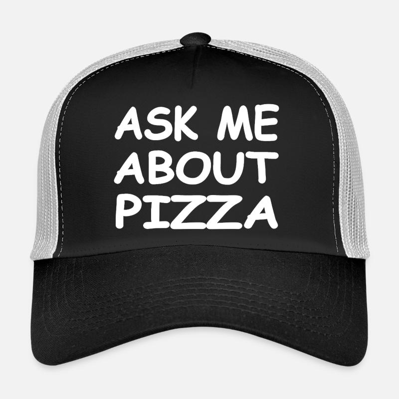Pizza - Trucker Cap - Schwarz/Steingrau