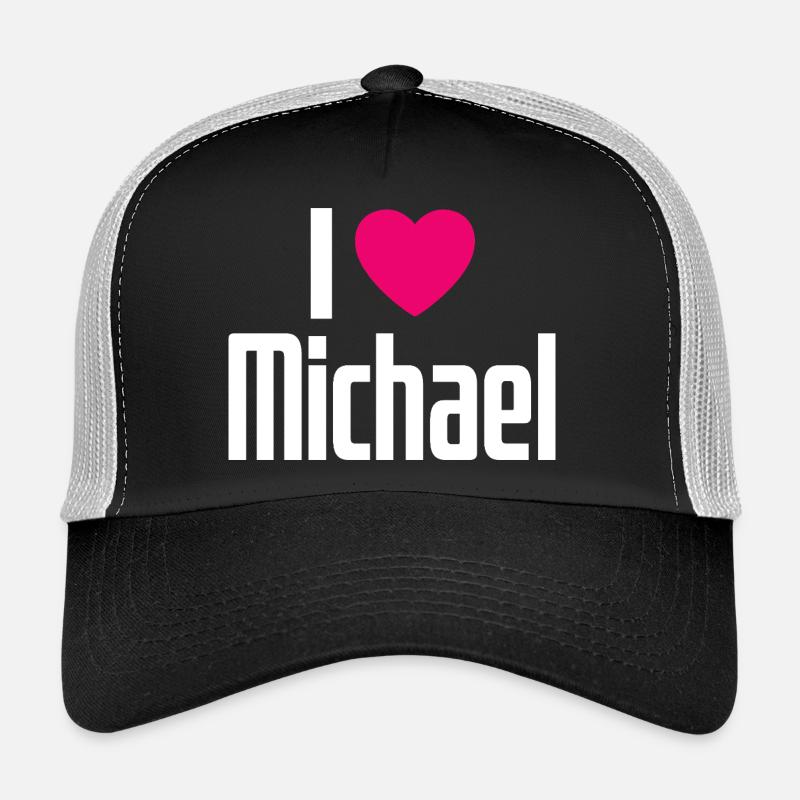 J’aime Michael Pink Heart J’aime Michael Casquette trucker 