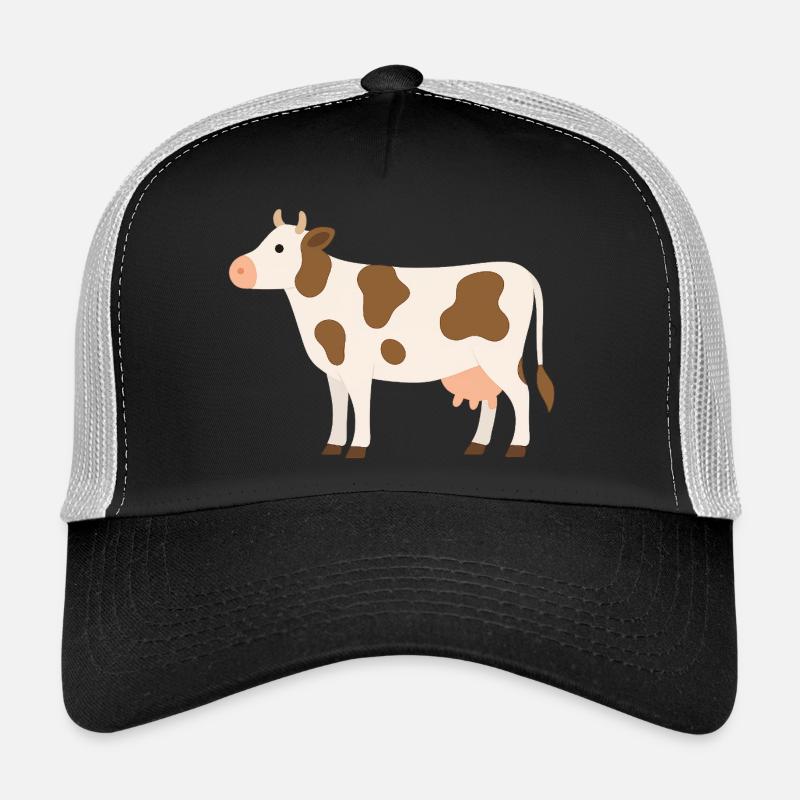 Vache Pastel à Taches Marron Casquette trucker 